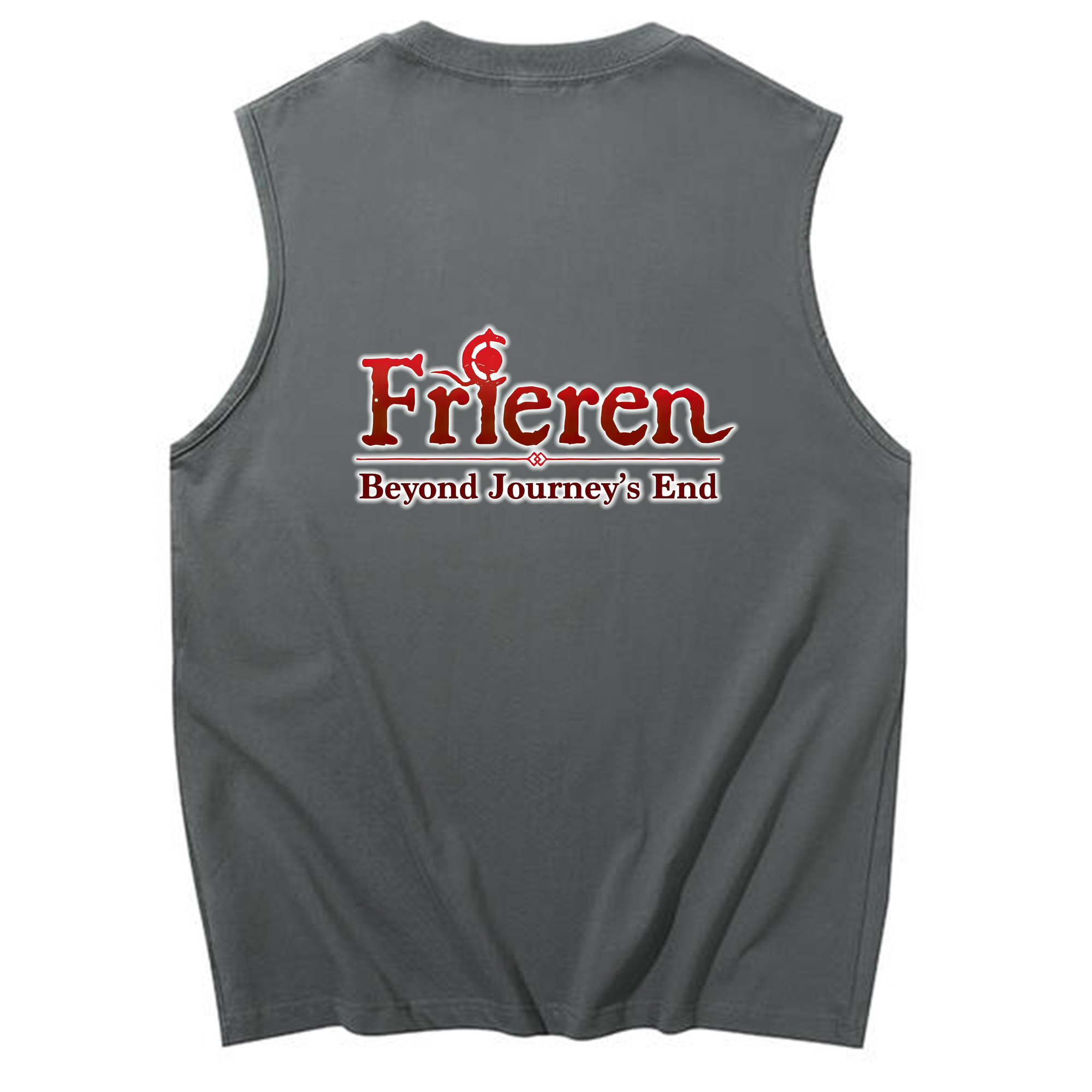 （画像用） 葬送のフリーレン Frieren コットン100％タンクトップ（背面プリント）